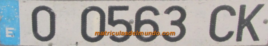 Matrícula de Asturias O-CK 0563